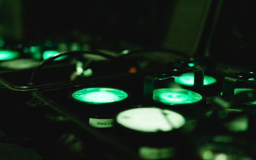 Lichttechnik im Backstage-Bereich von 'Dschungelbuch – das Musical'